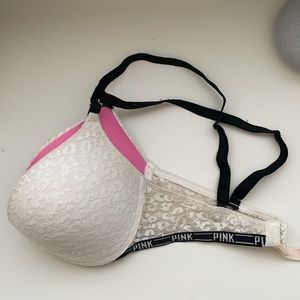 Pink bra